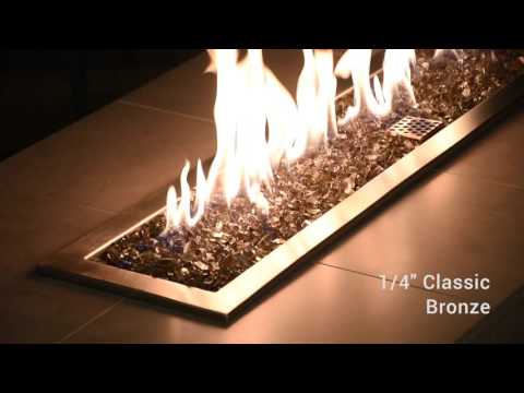 1/4" Bronze Fireglass- 10 lb