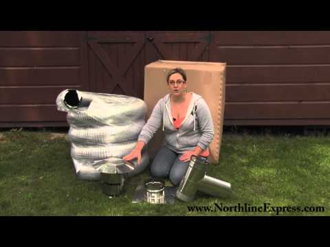 8" x 35' Lifetime Chimney Smooth-Wall Liner Kit with Tee