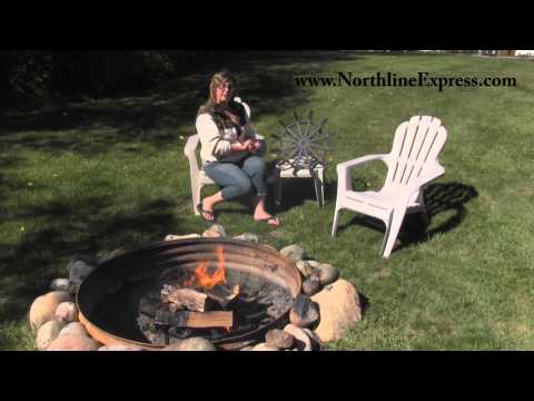 29" Black Spider Outdoor Fire Pit Grate