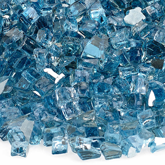 1/4" Pacific Blue Reflective Fireglass-10 lbs