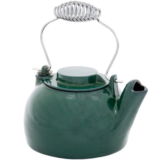 2.5 Qt Green Cast Iron Kettle