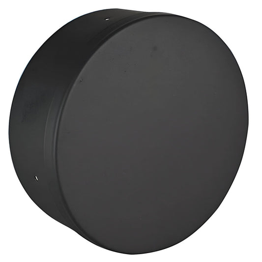7" Ventis Single-Wall Black Stove Pipe 22-Gauge Cold-Rolled Steel - Tee Cap - VSB07TC