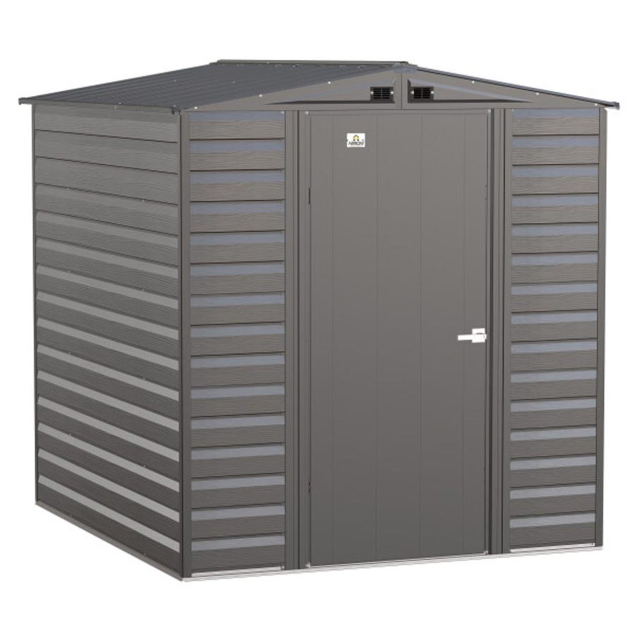 Arrow Select 6' x 7' Steel Storage Shed - Charcoal