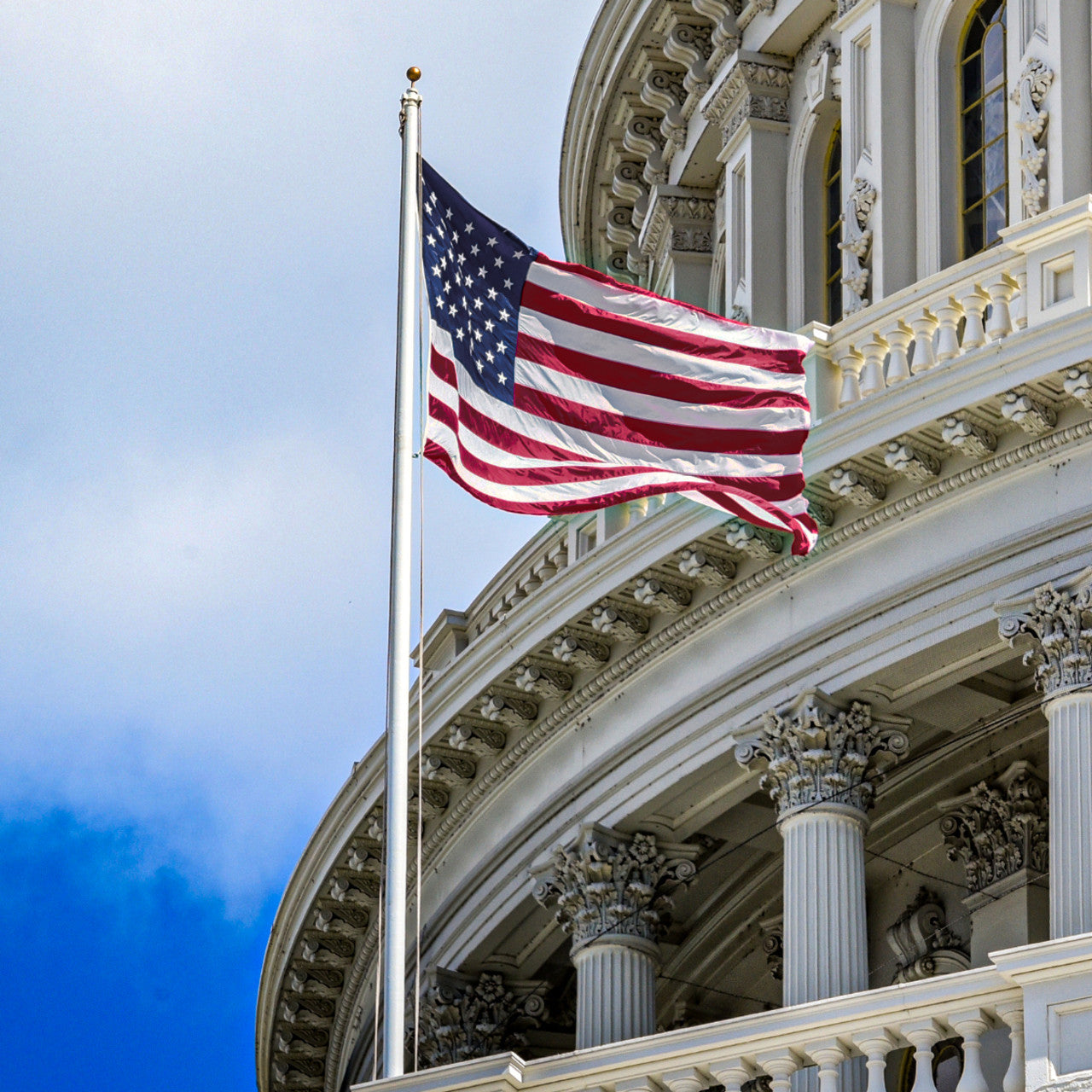 3ft x 5ft Super Tough Knitted Polyester American Flag - US Made