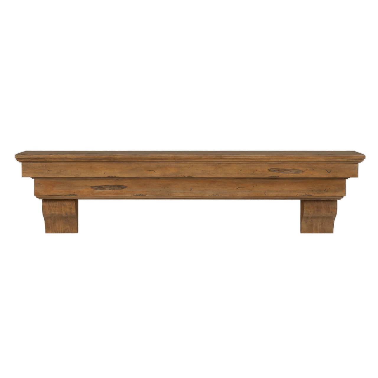 48" Celeste Fireplace Shelf by Pearl Mantels - Dune Distressed Finish