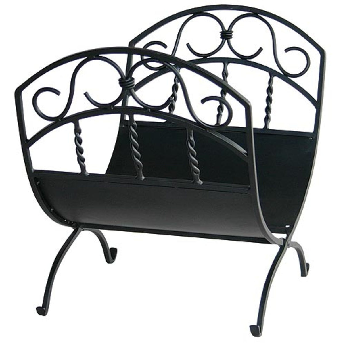 Logue Rack Wrought Iron Log Rack - Black – Northline Express