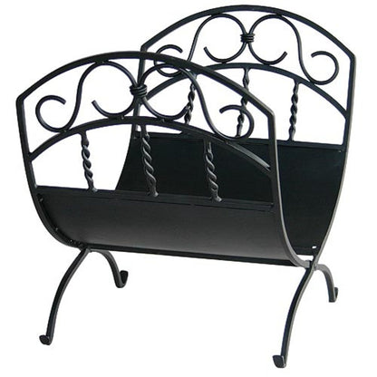 Wrought Iron Log Rack - Black