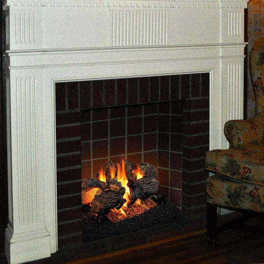 18'' to 20'' Peterson Real Fyre Charred Oak Vented Gas Log Kit