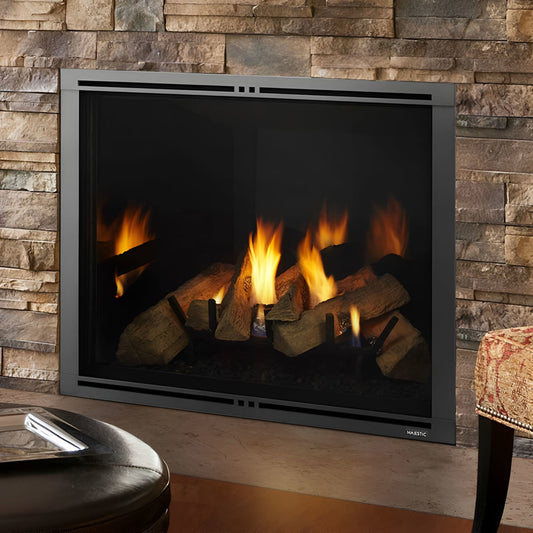 Majestic Hearthbrick and Top for 42" Black Glass Walls - 2615-053