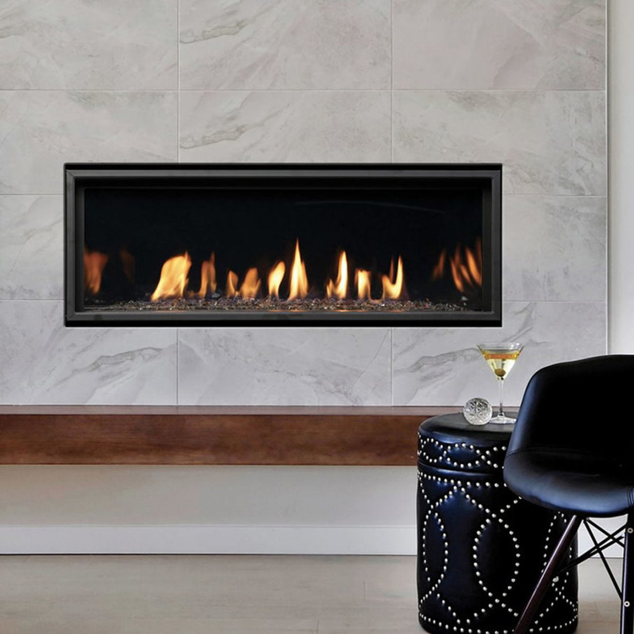 Kingsman Serene 60" NG Linear Fireplace - ZCVRB60NE