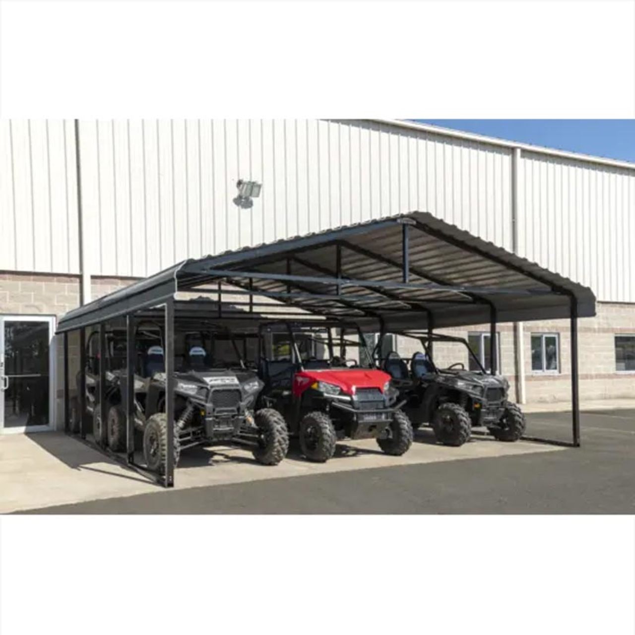 Arrow Carport 20 x 20 x 7 Ft. - Charcoal