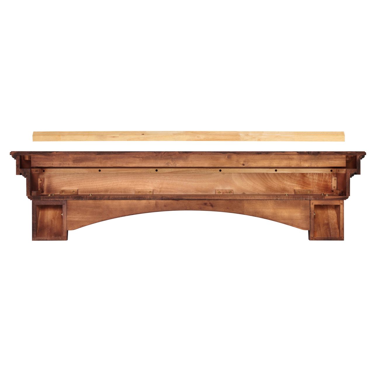 72" Auburn Distressed Cherry Finished Fireplace Shelf by Pearl Mantels