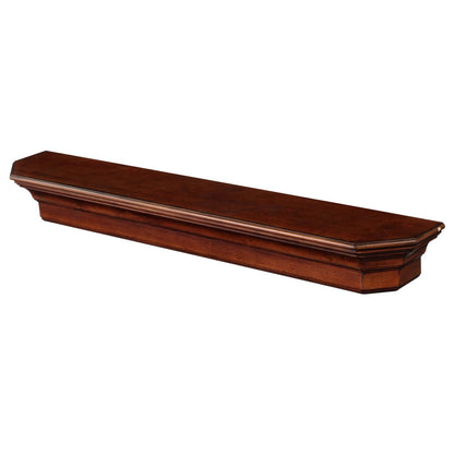 72" Lindon Fireplace Shelf by Pearl Mantels - Cherry Distressed Finish