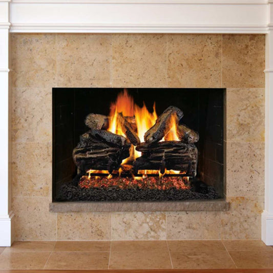 18'' Peterson Real Fyre Charred Split Oak Vented Gas Log Kit