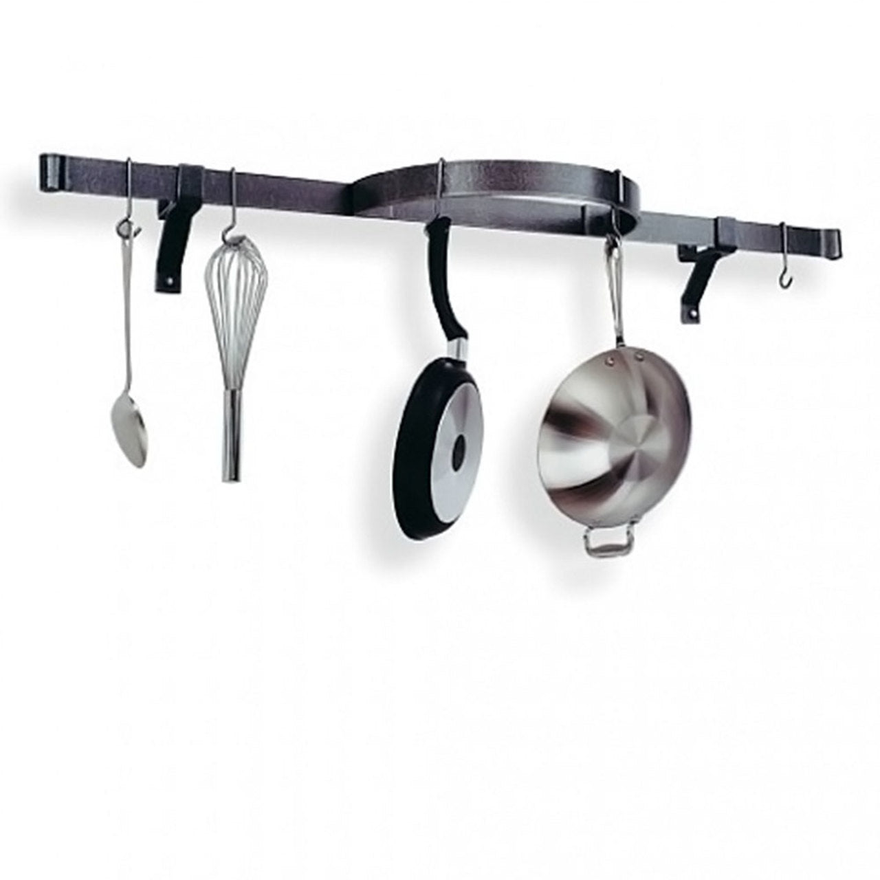 Wall Shelf with Half Circle-Hammered Steel