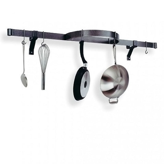 Wall Shelf with Half Circle-Hammered Steel