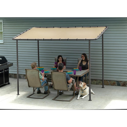 Solano 10' x 6' Gazebo Canopy - Tan