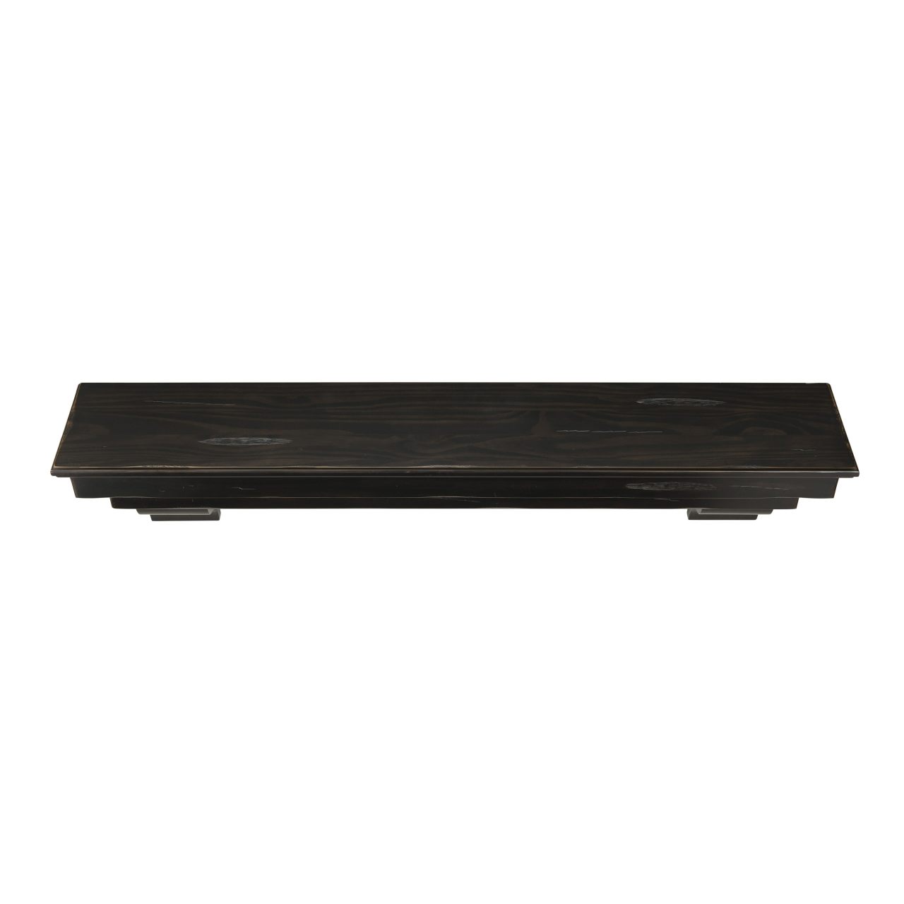 48" Celeste Fireplace Shelf by Pearl Mantels - Espresso Distressed Finish