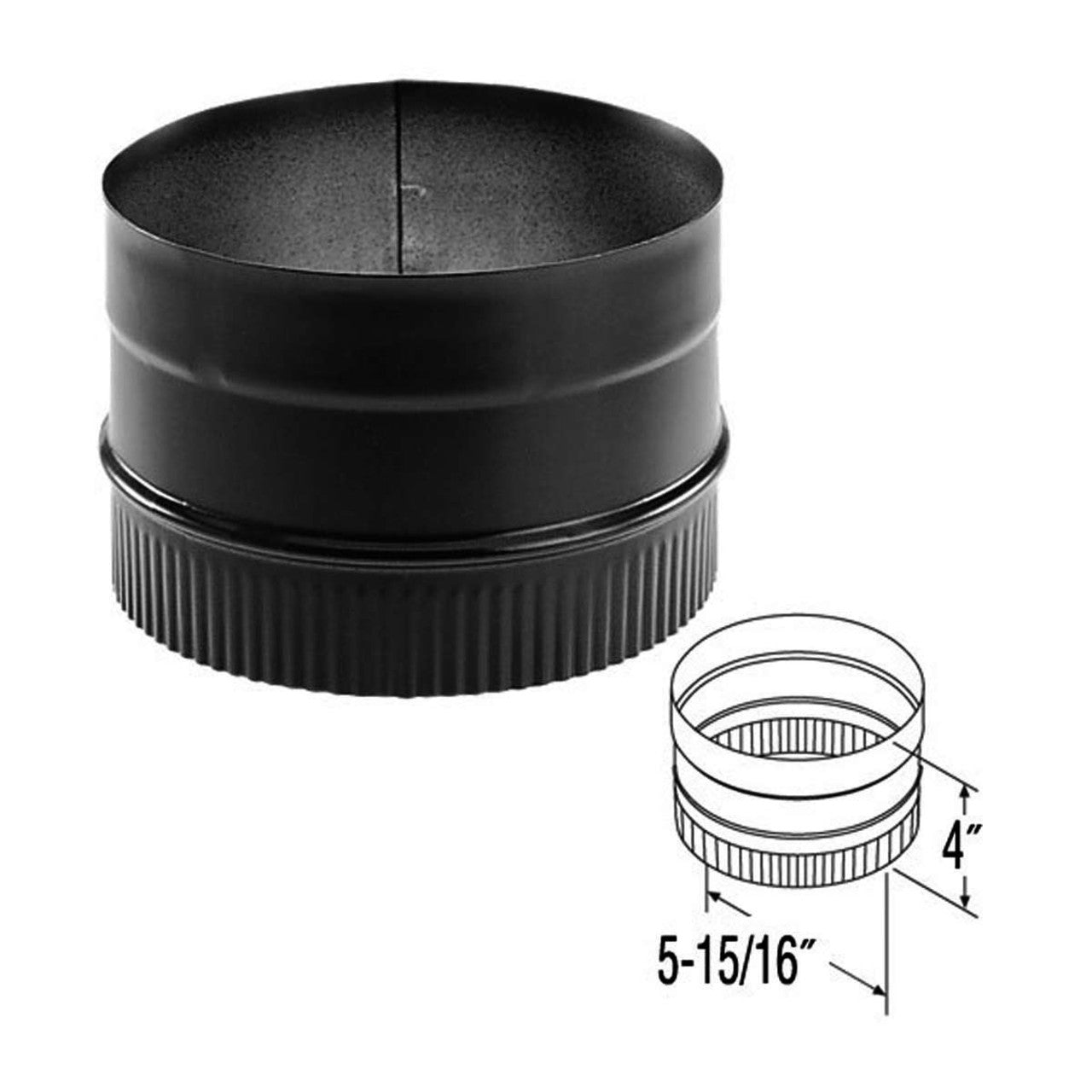 DuraBlack 6'' Stovetop Adapter - 1677 | Stove Pipe – Northline Express