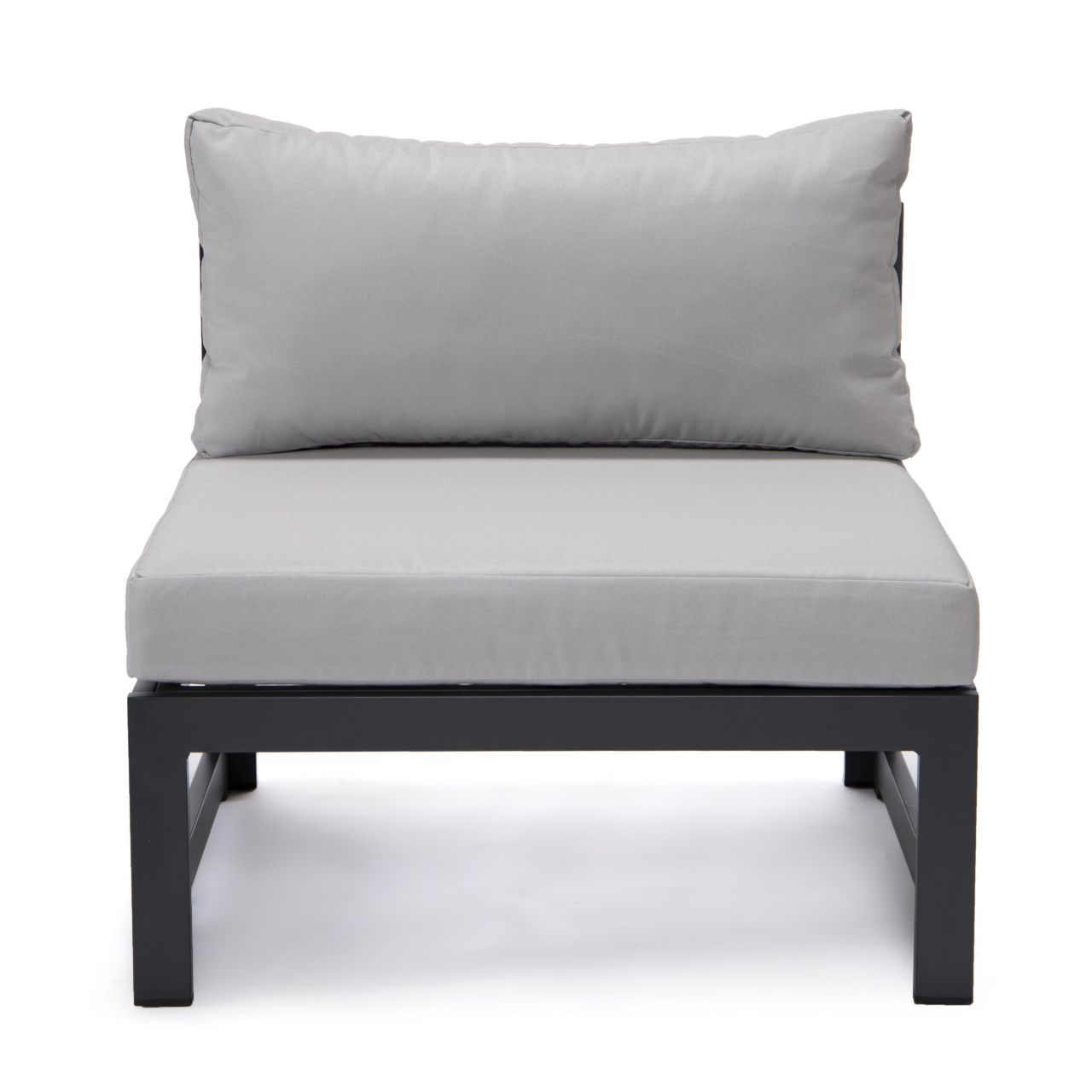 FiveOaks Dover Patio Collections Armless Sofa in Light Gray - Set of 2