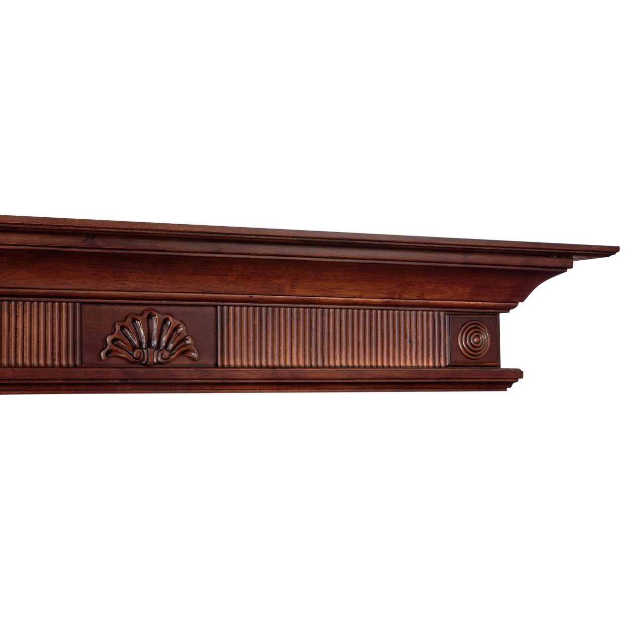 60" Devonshire Fireplace Shelf by Pearl Mantels - Cherry Distressed Finish