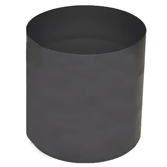 6" Ventis Single-Wall Black Stove Pipe 22-Gauge Cold-Rolled Steel - Male To Male Adaptor - VSB06MM