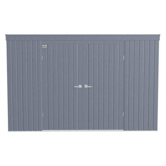 Arrow Elite Steel Storage Shed 10' x 4' Anthracite