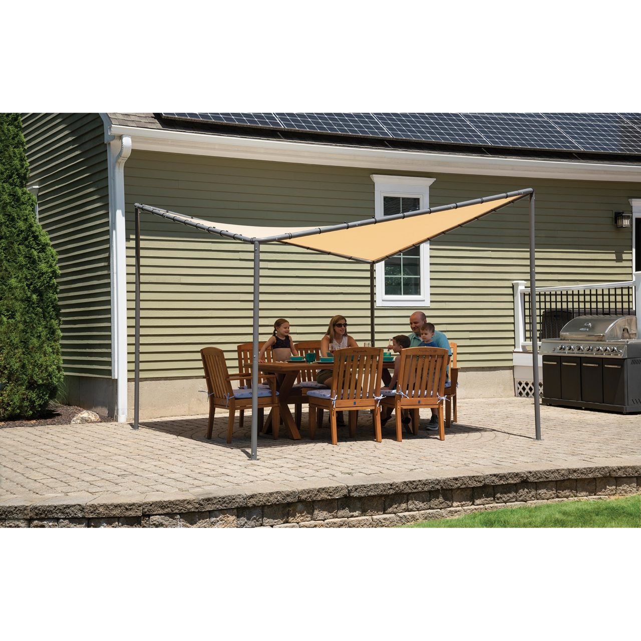 Del Ray 10' x 10' Gazebo Canopy - Tan