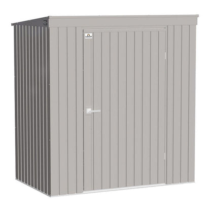 Arrow Elite Steel Storage Shed 6' x 4' -  Cool Gray