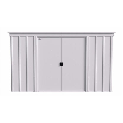 Arrow Classic Steel Storage Shed  10' x 4' , Flute Gray