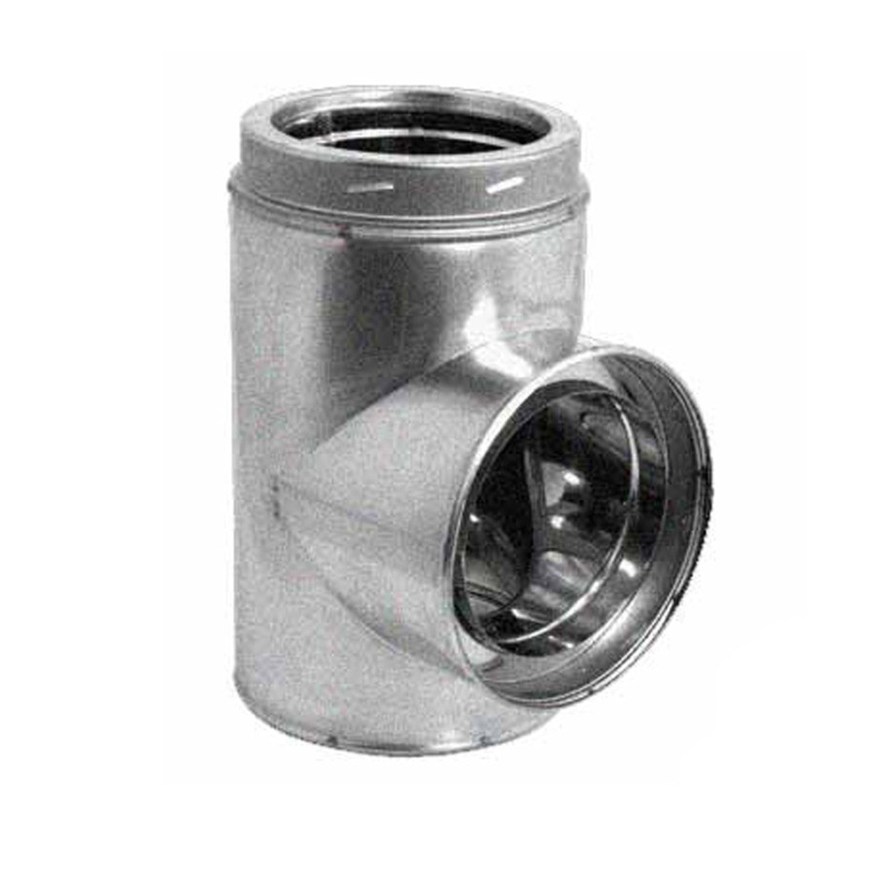 5" DuraTech Galvanized Standard Tee with Cap