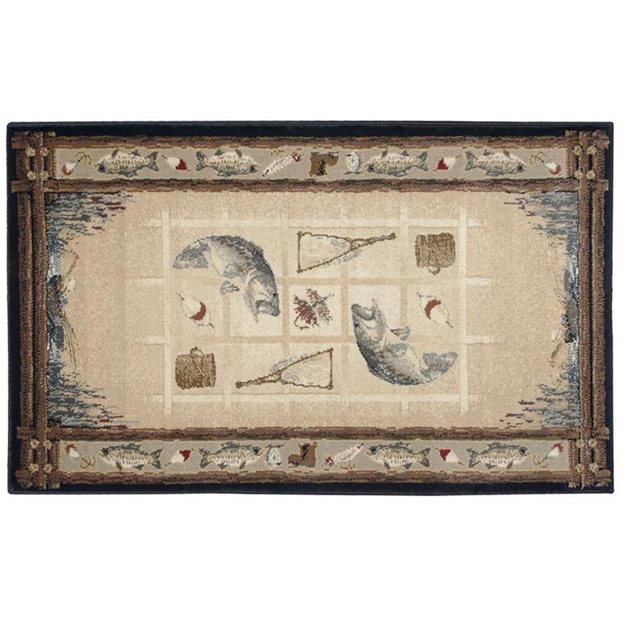 50" High Country The Stream Rectangle Hearth Rug -11057