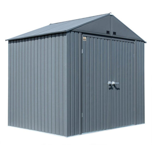 Arrow Elite Steel Storage Shed 8' x 6, Anthracite
