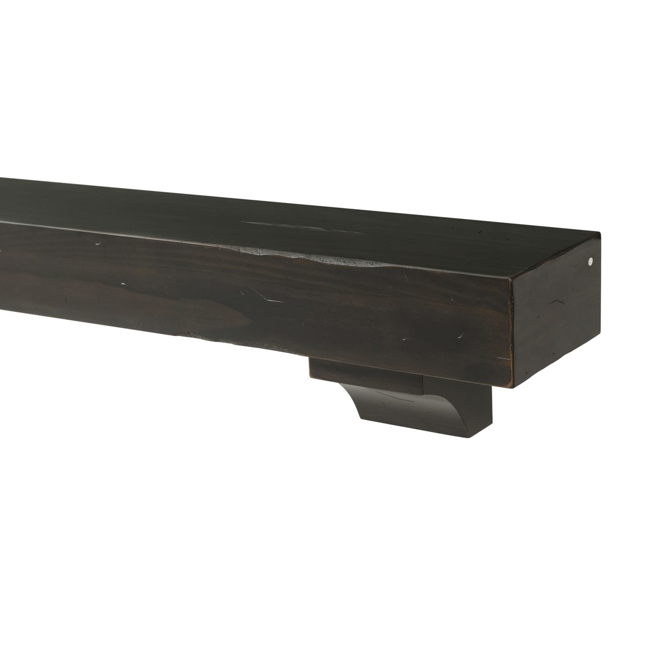 60" Shenandoah Fireplace Shelf by Pearl Mantels - Espresso Distressed Finish