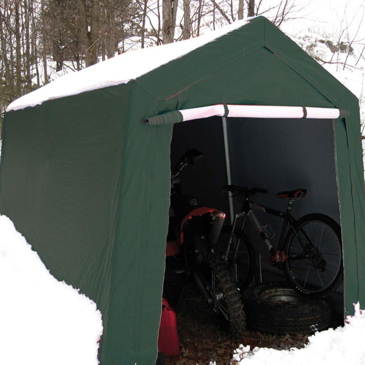 King Canopy  7' x 12' Green Storage Garage
