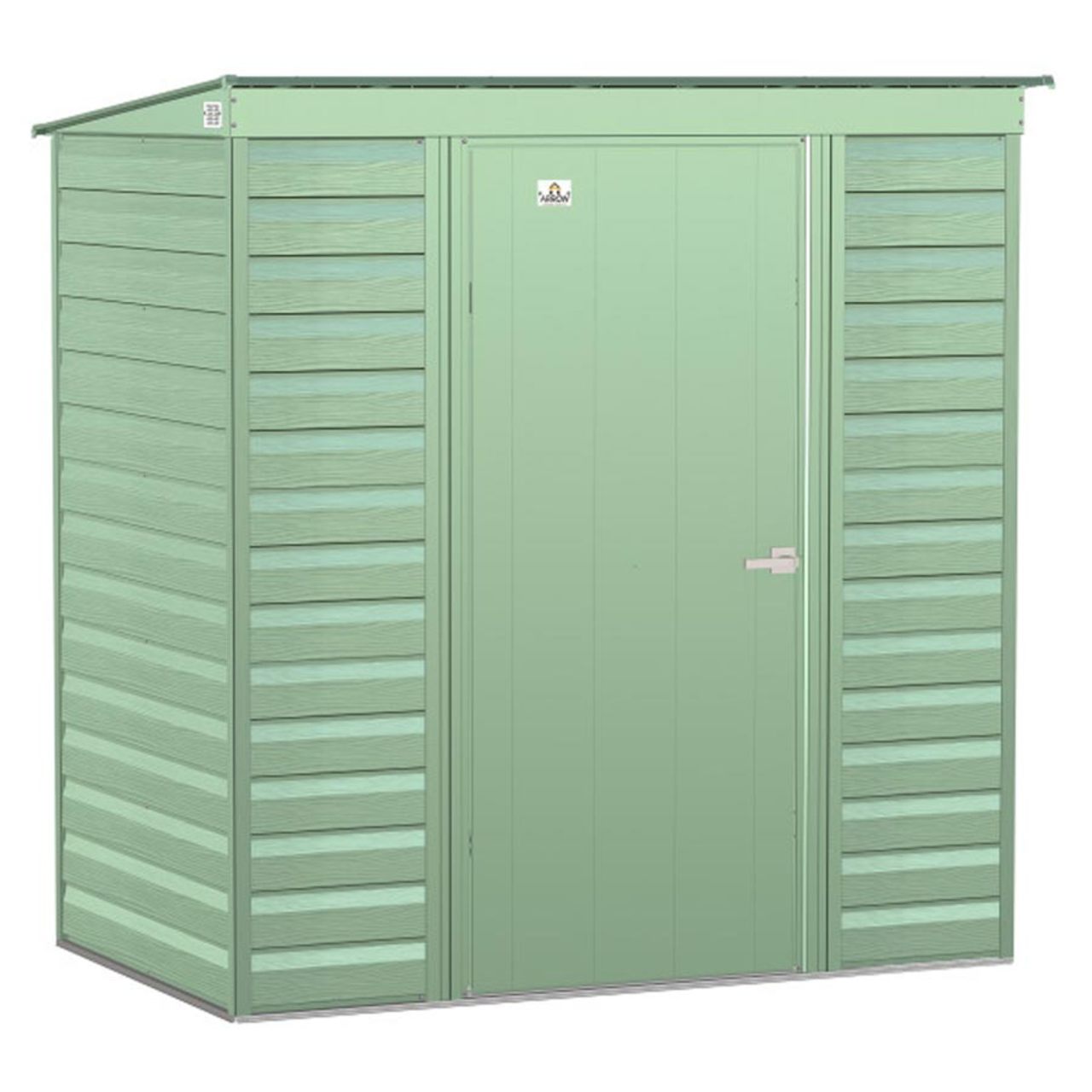 Arrow Select 6' x 4' Steel Storage Shed  -  Sage Green