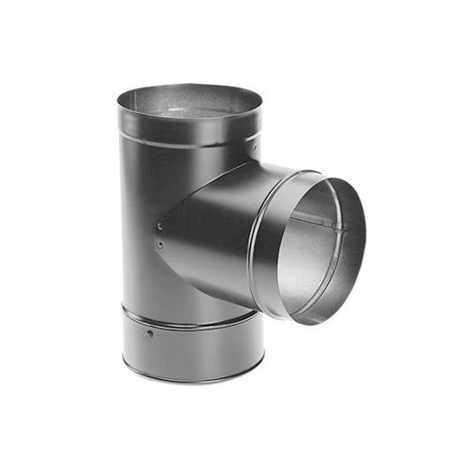 7" DuraBlack Tee with Clean-Out Cap - 7DBK-T