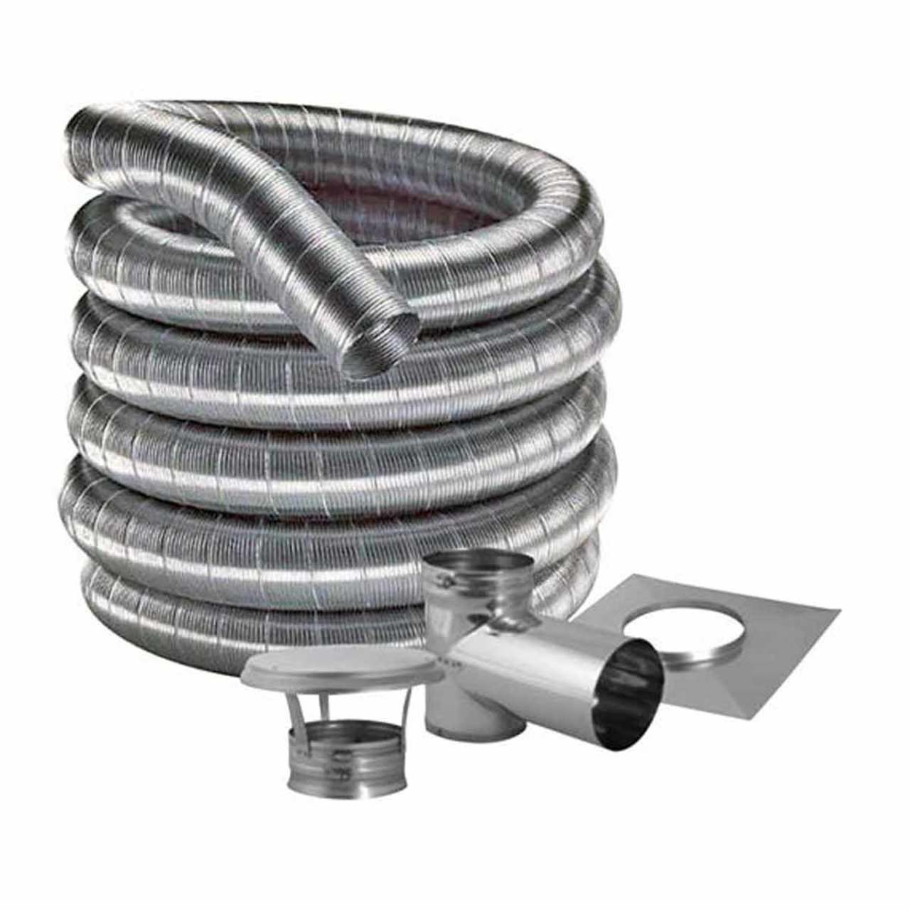 8'' DuraFlexSS 316 Tee Kit with 30' Flex