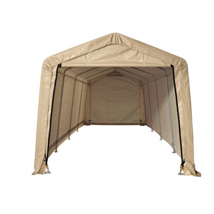 AutoShelter 10 x 20 Tan Garage
