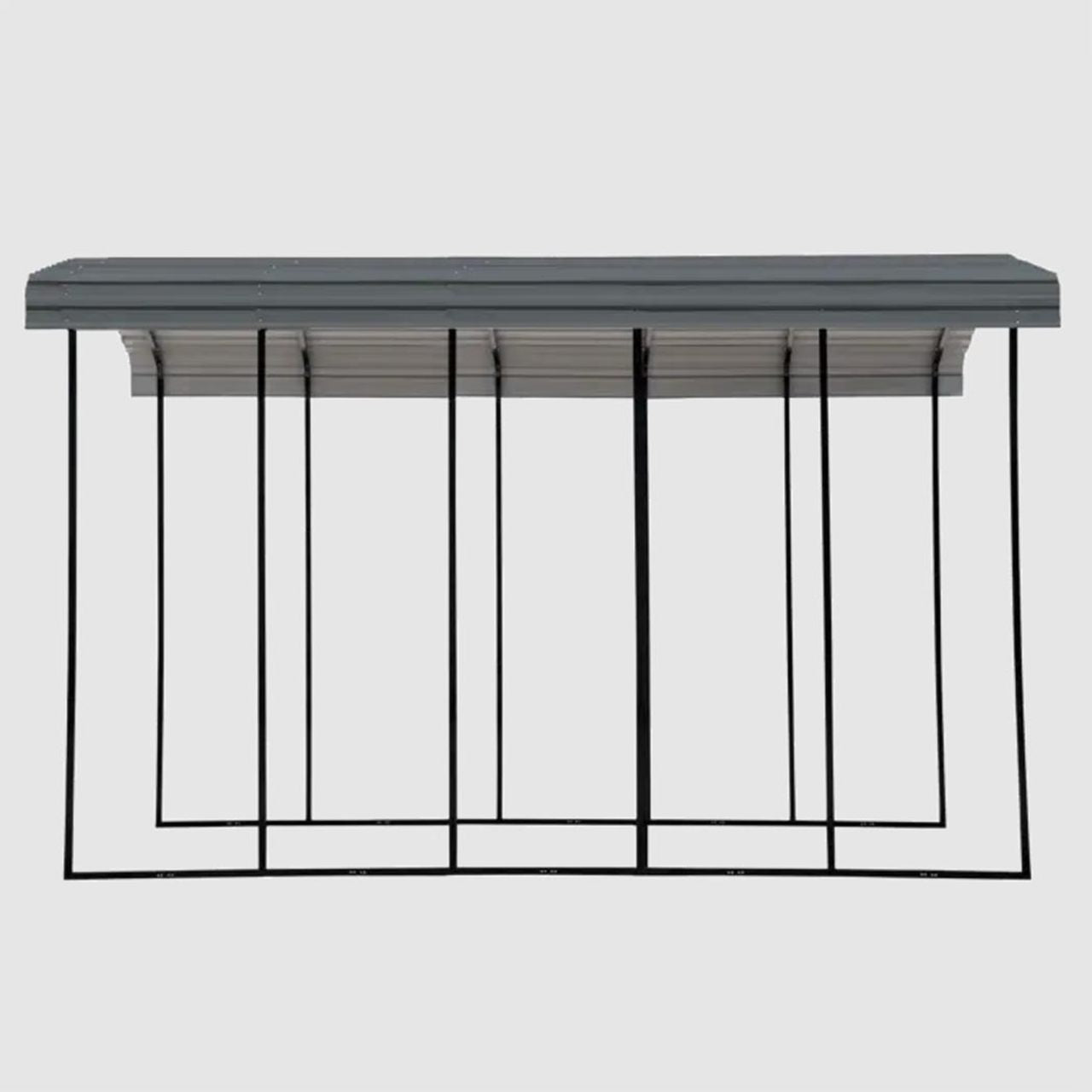 Arrow Carport 12 x 29 x 7 Ft. - Charcoal