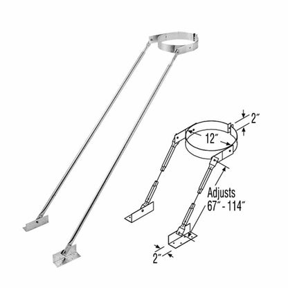 10" DuraTech Extended Roof Bracket - 10DT-XRB
