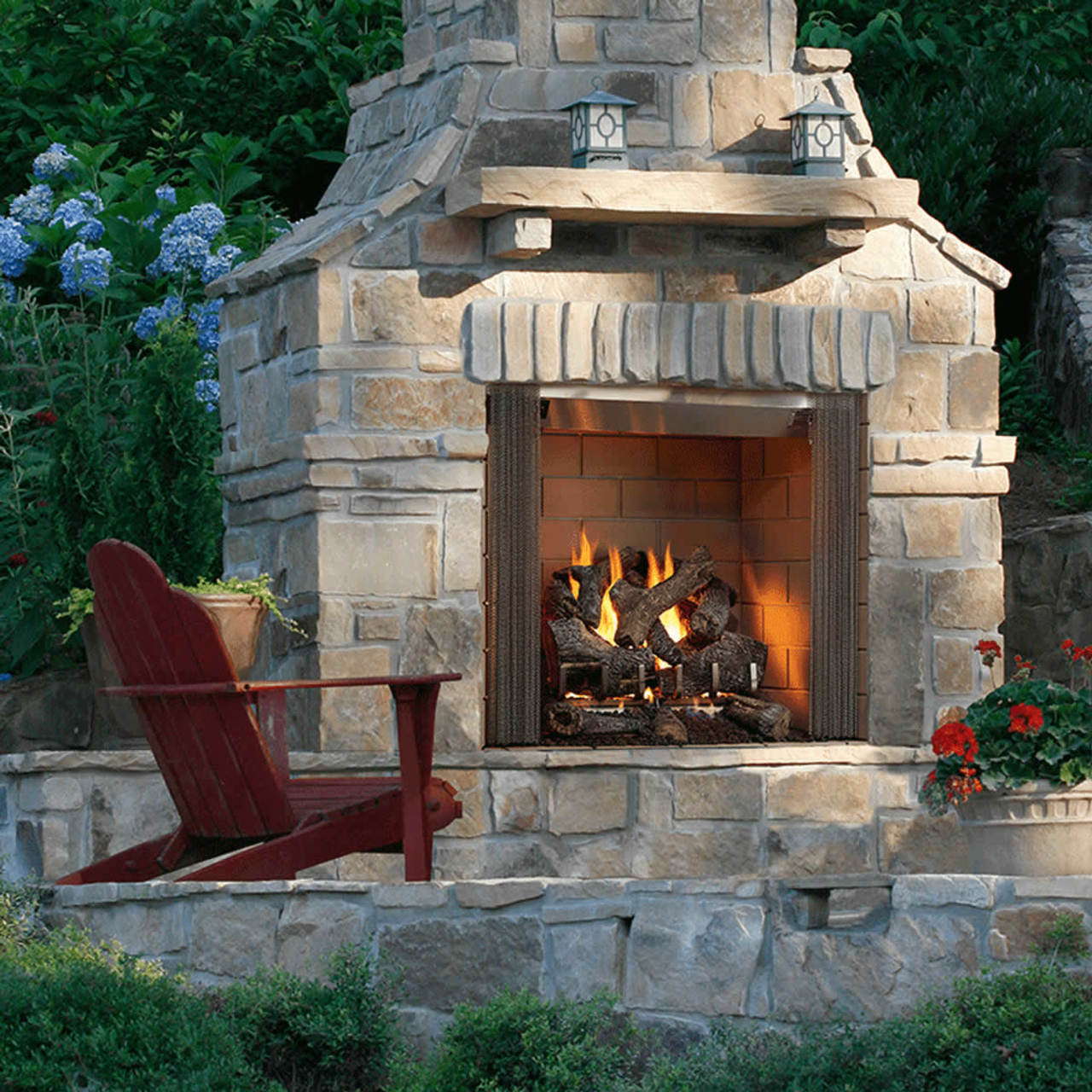 Outdoor Lifestyles 42" Castlewood Wood Firebox - ODCASTLEWD-42-B