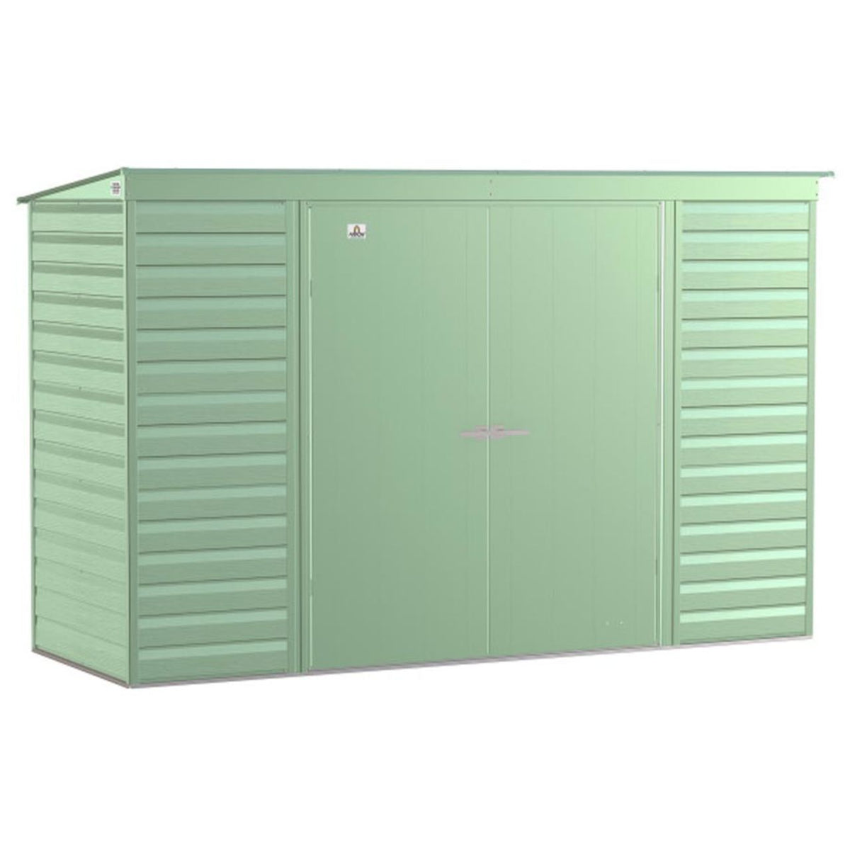 Arrow Select 10' x 4' Steel Storage Shed - Sage Green