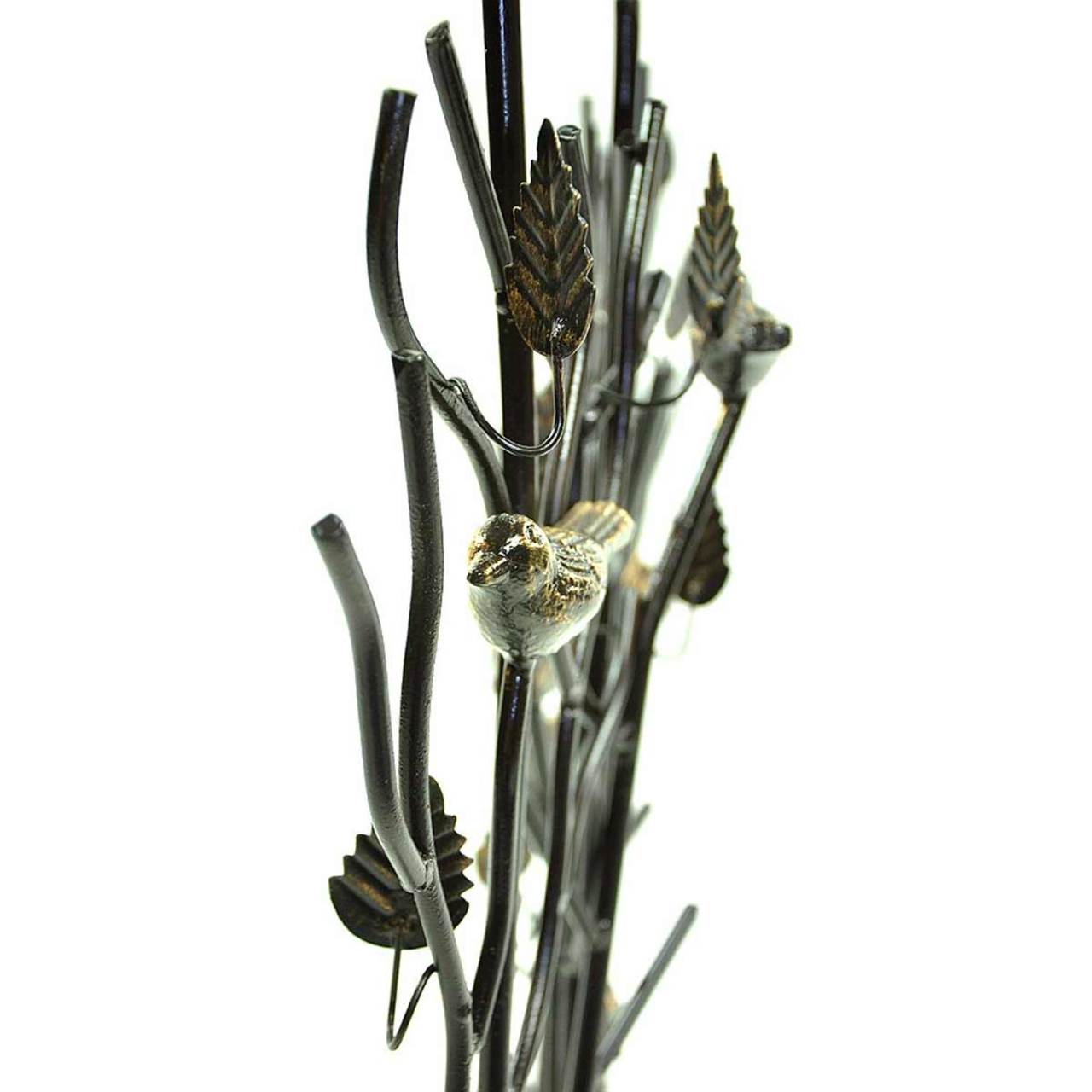 Birds Summer Fireplace Screen - Roman Bronze Powdercoat Accented with Gold