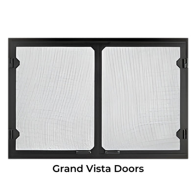 Majestic Grand Vista Cabinet Style Mesh Doors - Black - GV80BK