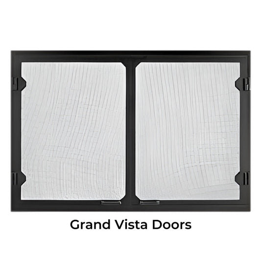Majestic Grand Vista Cabinet Style Mesh Doors - Black - GV36BK