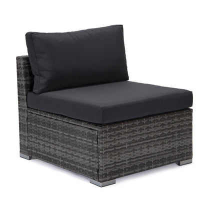 FiveOaks Ashford Patio Collections Armless Sofa in Dark Gray - Set of 2