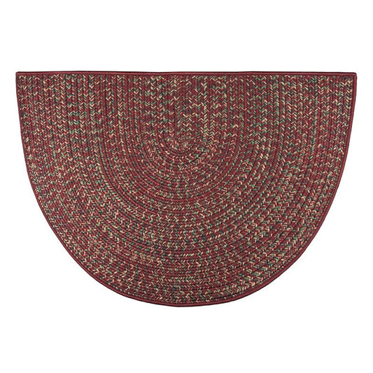 Goods of the Woods 4' Half Round Rug, Braided 48" x 27"