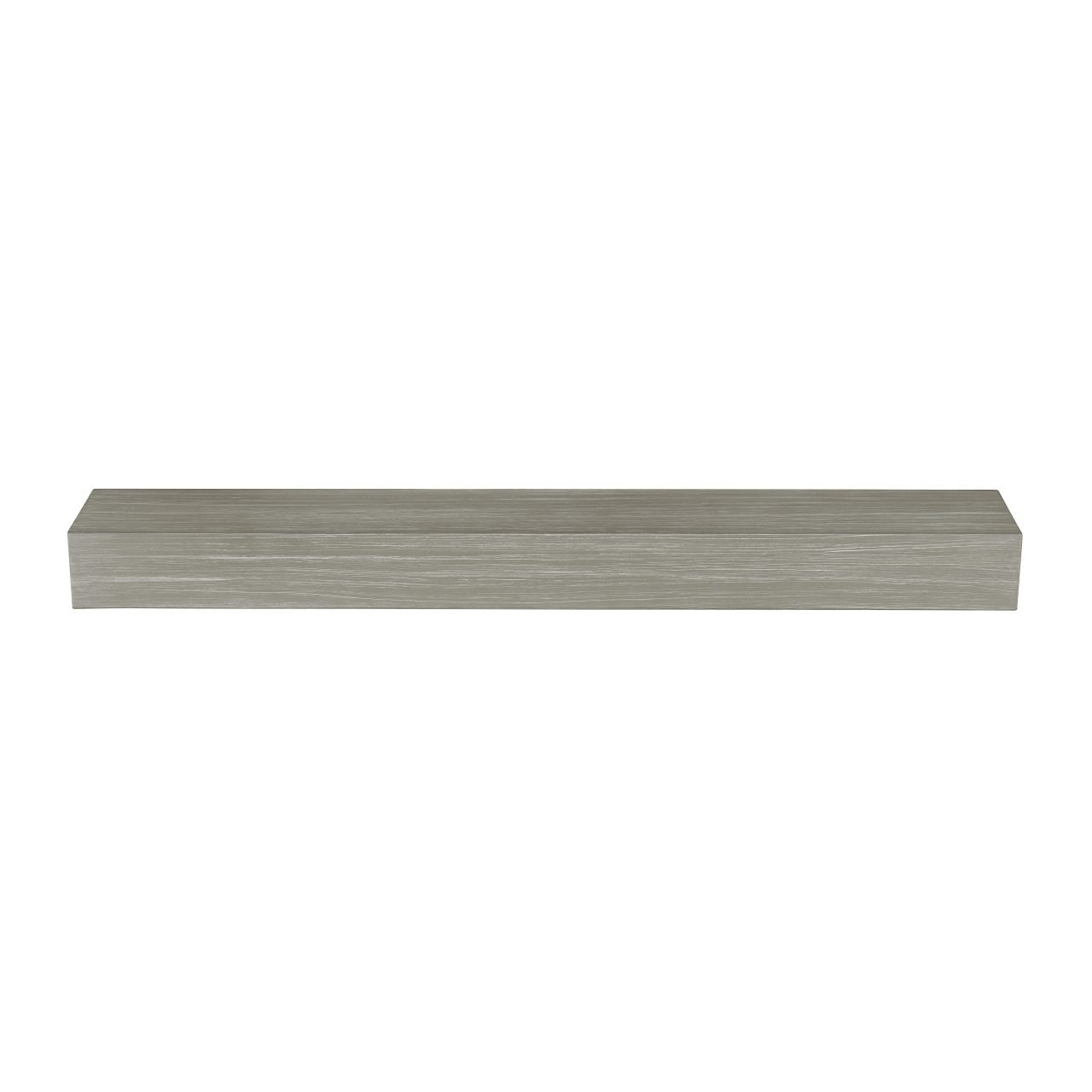 60" Zachary Non-Combustible Fireplace Shelf by Pearl Mantels - Graywash Finish