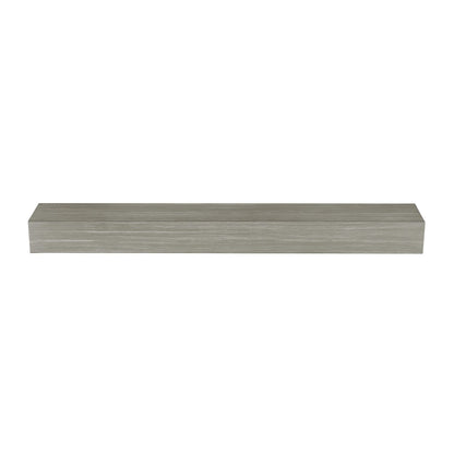 60" Zachary Non-Combustible Fireplace Shelf by Pearl Mantels - Graywash Finish